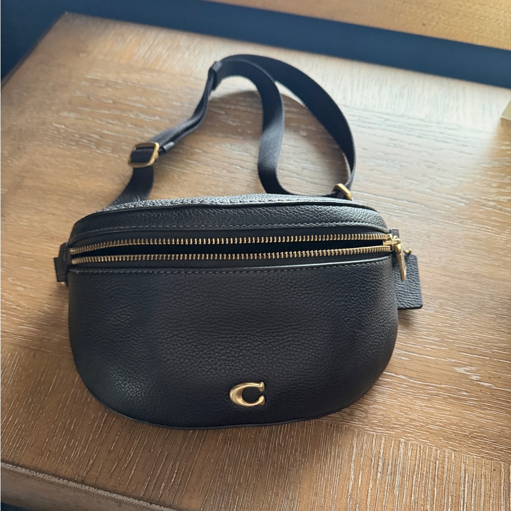 Coach Black Leather Bethany Bag